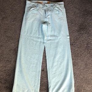 Wide leg. Linen pants. Size 8.